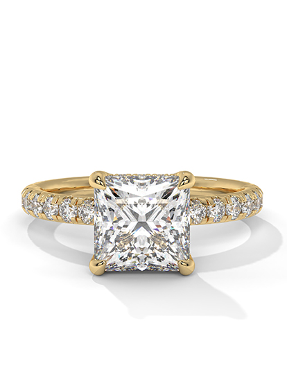 Emerald Cut Diamond Stud Earrings